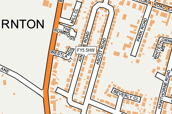 FY5 5HW map - OS OpenMap – Local (Ordnance Survey)