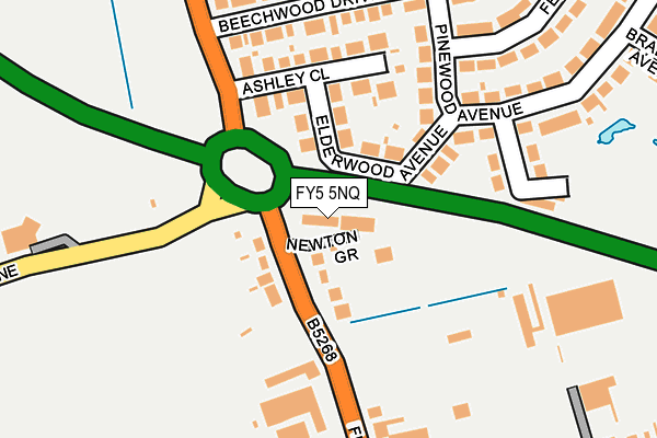 FY5 5NQ map - OS OpenMap – Local (Ordnance Survey) FY5 5NQ map - OS OpenMap – Local (Ordnance Survey)