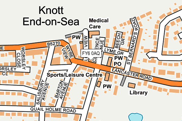 FY6 0AQ map - OS OpenMap – Local (Ordnance Survey)