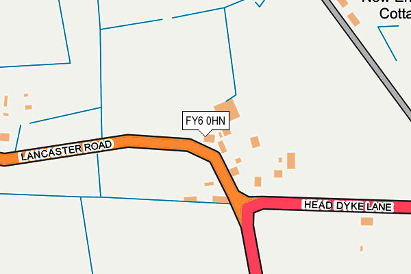 FY6 0HN map - OS OpenMap – Local (Ordnance Survey) FY6 0HN map - OS OpenMap – Local (Ordnance Survey)