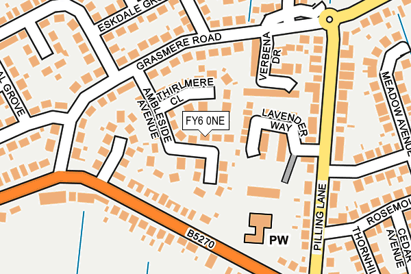 FY6 0NE map - OS OpenMap – Local (Ordnance Survey) FY6 0NE map - OS OpenMap – Local (Ordnance Survey)