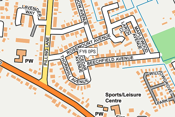 FY6 0PS map - OS OpenMap – Local (Ordnance Survey) FY6 0PS map - OS OpenMap – Local (Ordnance Survey)