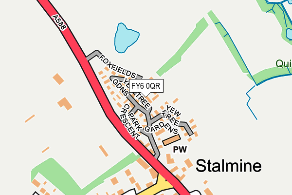 FY6 0QR map - OS OpenMap – Local (Ordnance Survey) FY6 0QR map - OS OpenMap – Local (Ordnance Survey)