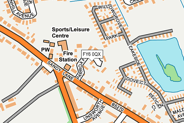 FY6 0QX map - OS OpenMap – Local (Ordnance Survey)