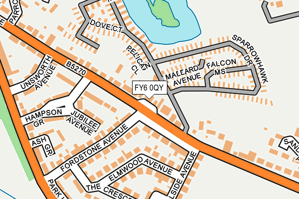 FY6 0QY map - OS OpenMap – Local (Ordnance Survey)
