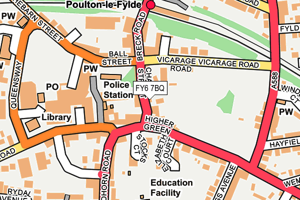 FY6 7BQ map - OS OpenMap – Local (Ordnance Survey) FY6 7BQ map - OS OpenMap – Local (Ordnance Survey)
