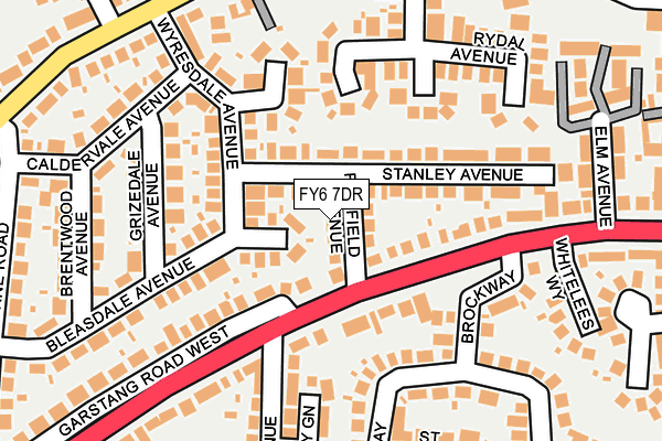 FY6 7DR map - OS OpenMap – Local (Ordnance Survey) FY6 7DR map - OS OpenMap – Local (Ordnance Survey)