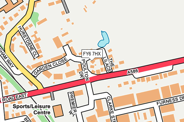 FY6 7HX map - OS OpenMap – Local (Ordnance Survey) FY6 7HX map - OS OpenMap – Local (Ordnance Survey)