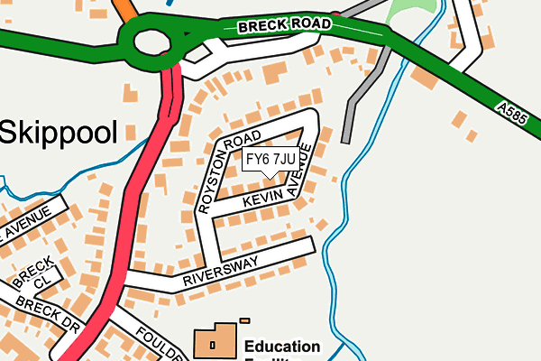 FY6 7JU map - OS OpenMap – Local (Ordnance Survey) FY6 7JU map - OS OpenMap – Local (Ordnance Survey)