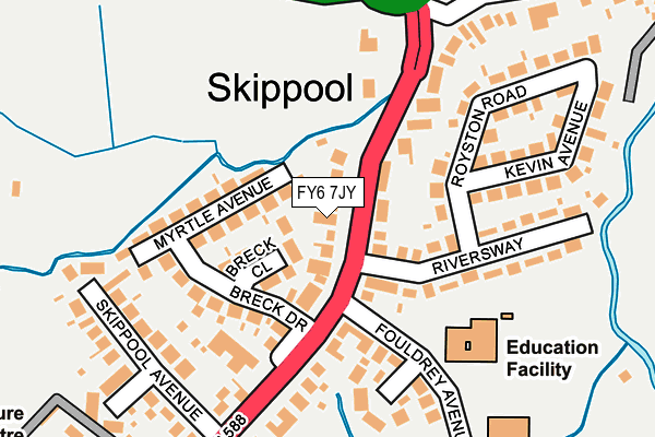 FY6 7JY map - OS OpenMap – Local (Ordnance Survey)