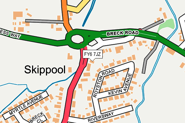 FY6 7JZ map - OS OpenMap – Local (Ordnance Survey) FY6 7JZ map - OS OpenMap – Local (Ordnance Survey)