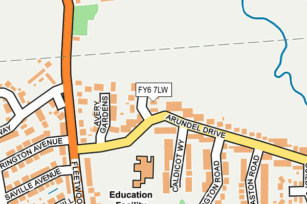 FY6 7LW map - OS OpenMap – Local (Ordnance Survey) FY6 7LW map - OS OpenMap – Local (Ordnance Survey)