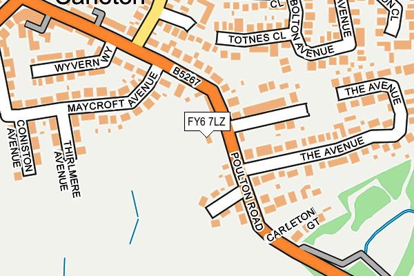 FY6 7LZ map - OS OpenMap – Local (Ordnance Survey) FY6 7LZ map - OS OpenMap – Local (Ordnance Survey)