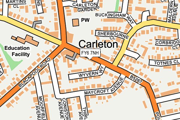 FY6 7NH map - OS OpenMap – Local (Ordnance Survey) FY6 7NH map - OS OpenMap – Local (Ordnance Survey)