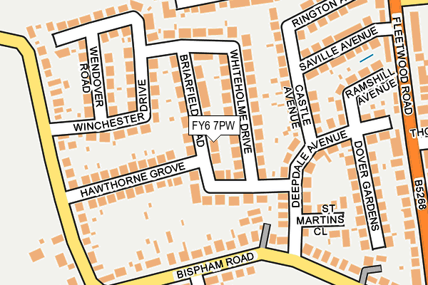 FY6 7PW map - OS OpenMap – Local (Ordnance Survey)