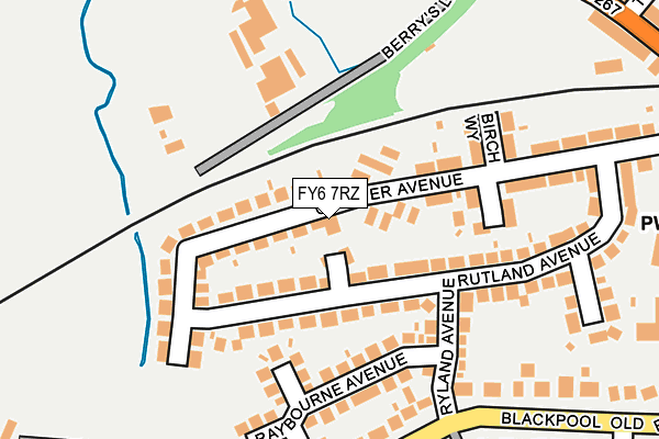 FY6 7RZ map - OS OpenMap – Local (Ordnance Survey) FY6 7RZ map - OS OpenMap – Local (Ordnance Survey)