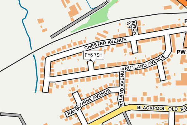 FY6 7SH map - OS OpenMap – Local (Ordnance Survey) FY6 7SH map - OS OpenMap – Local (Ordnance Survey)