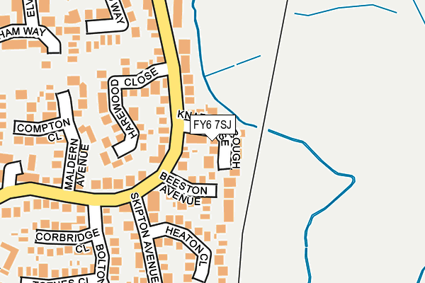 FY6 7SJ map - OS OpenMap – Local (Ordnance Survey) FY6 7SJ map - OS OpenMap – Local (Ordnance Survey)