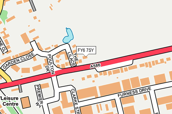 FY6 7SY map - OS OpenMap – Local (Ordnance Survey) FY6 7SY map - OS OpenMap – Local (Ordnance Survey)