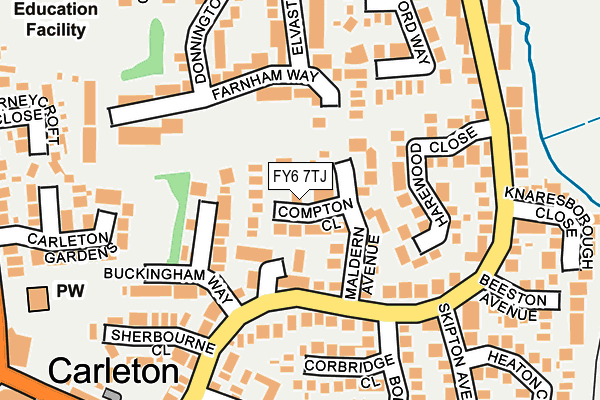 FY6 7TJ map - OS OpenMap – Local (Ordnance Survey) FY6 7TJ map - OS OpenMap – Local (Ordnance Survey)