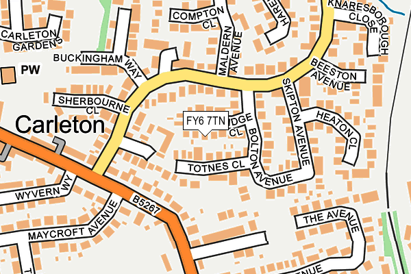FY6 7TN map - OS OpenMap – Local (Ordnance Survey) FY6 7TN map - OS OpenMap – Local (Ordnance Survey)