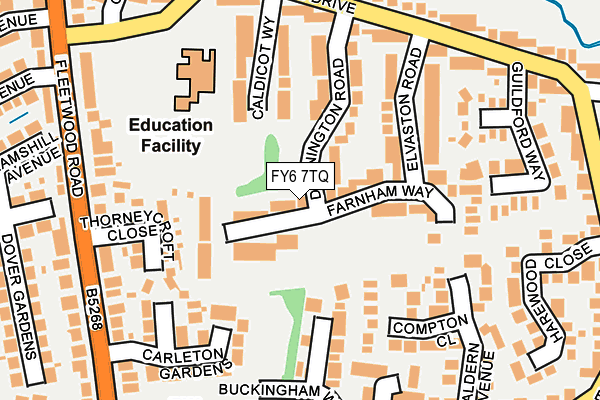 FY6 7TQ map - OS OpenMap – Local (Ordnance Survey) FY6 7TQ map - OS OpenMap – Local (Ordnance Survey)