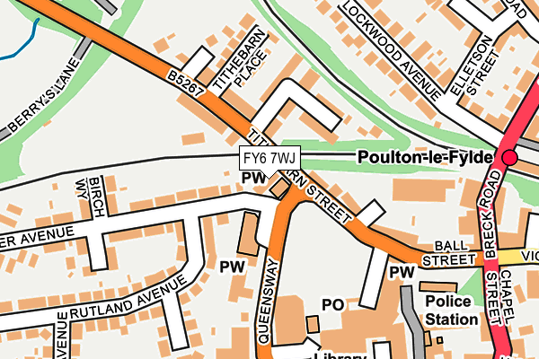 FY6 7WJ map - OS OpenMap – Local (Ordnance Survey) FY6 7WJ map - OS OpenMap – Local (Ordnance Survey)