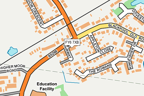 FY6 7XB map - OS OpenMap – Local (Ordnance Survey) FY6 7XB map - OS OpenMap – Local (Ordnance Survey)