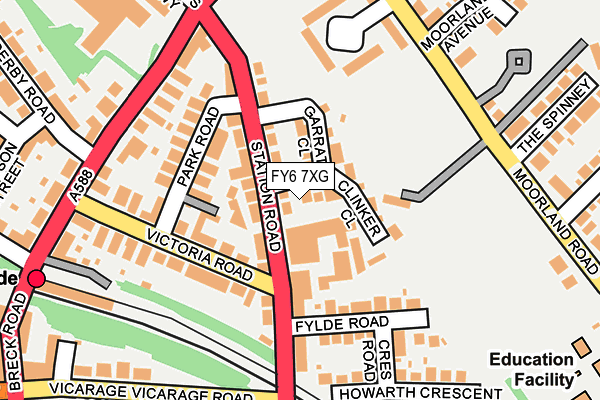 FY6 7XG map - OS OpenMap – Local (Ordnance Survey) FY6 7XG map - OS OpenMap – Local (Ordnance Survey)