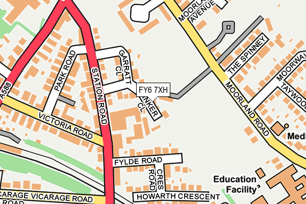 FY6 7XH map - OS OpenMap – Local (Ordnance Survey) FY6 7XH map - OS OpenMap – Local (Ordnance Survey)