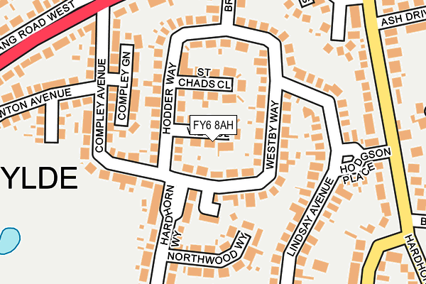 FY6 8AH map - OS OpenMap – Local (Ordnance Survey) FY6 8AH map - OS OpenMap – Local (Ordnance Survey)