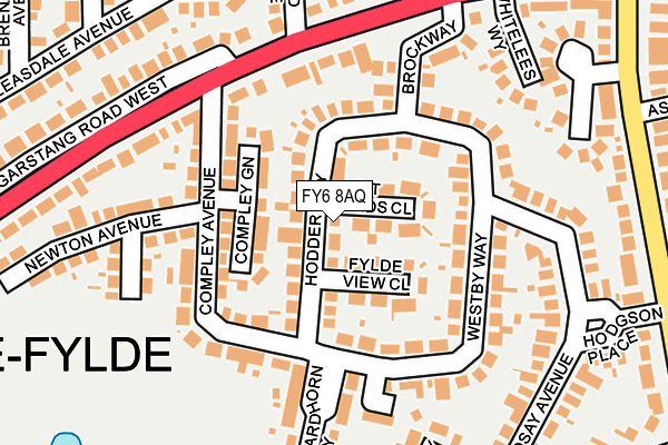 FY6 8AQ map - OS OpenMap – Local (Ordnance Survey) FY6 8AQ map - OS OpenMap – Local (Ordnance Survey)