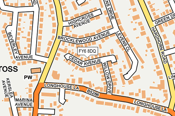 FY6 8DQ map - OS OpenMap – Local (Ordnance Survey)