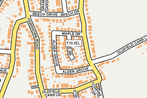 FY6 8EL map - OS OpenMap – Local (Ordnance Survey) FY6 8EL map - OS OpenMap – Local (Ordnance Survey)