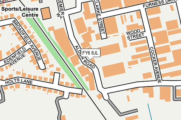FY6 8JL map - OS OpenMap – Local (Ordnance Survey) FY6 8JL map - OS OpenMap – Local (Ordnance Survey)
