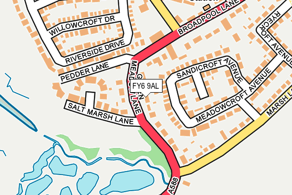 FY6 9AL map - OS OpenMap – Local (Ordnance Survey) FY6 9AL map - OS OpenMap – Local (Ordnance Survey)