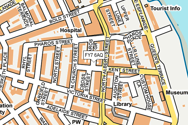 FY7 6AQ map - OS OpenMap – Local (Ordnance Survey)
