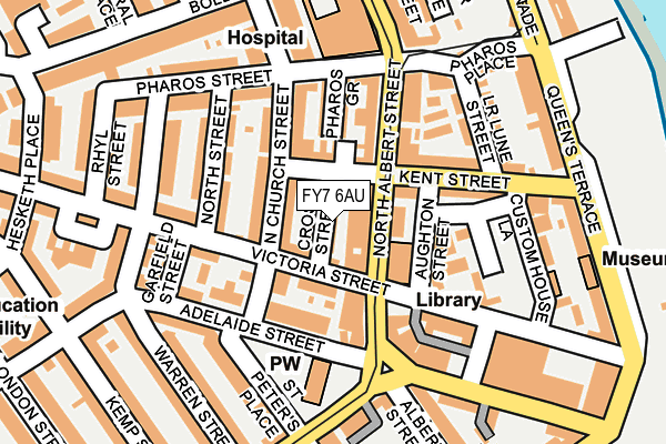 FY7 6AU map - OS OpenMap – Local (Ordnance Survey) FY7 6AU map - OS OpenMap – Local (Ordnance Survey)