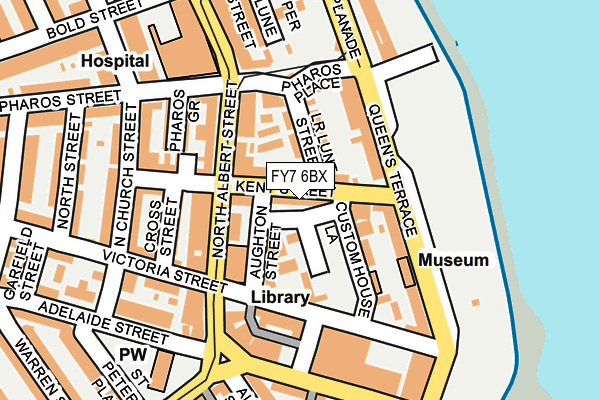 FY7 6BX map - OS OpenMap – Local (Ordnance Survey) FY7 6BX map - OS OpenMap – Local (Ordnance Survey)
