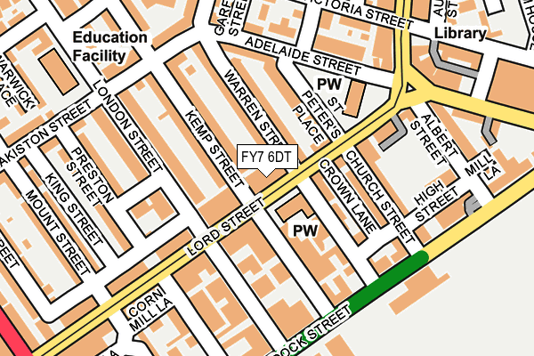 FY7 6DT map - OS OpenMap – Local (Ordnance Survey) FY7 6DT map - OS OpenMap – Local (Ordnance Survey)