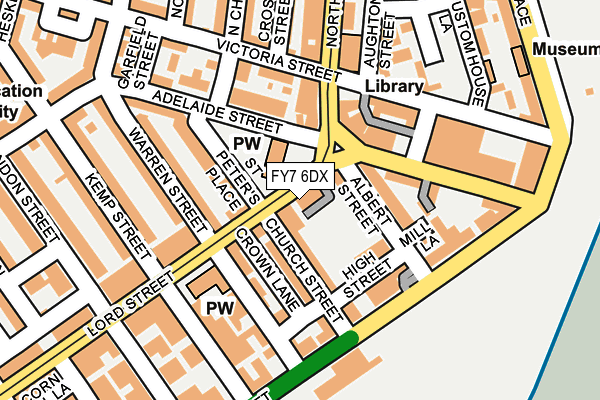 FY7 6DX map - OS OpenMap – Local (Ordnance Survey) FY7 6DX map - OS OpenMap – Local (Ordnance Survey)