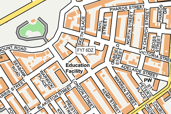 FY7 6DZ map - OS OpenMap – Local (Ordnance Survey) FY7 6DZ map - OS OpenMap – Local (Ordnance Survey)