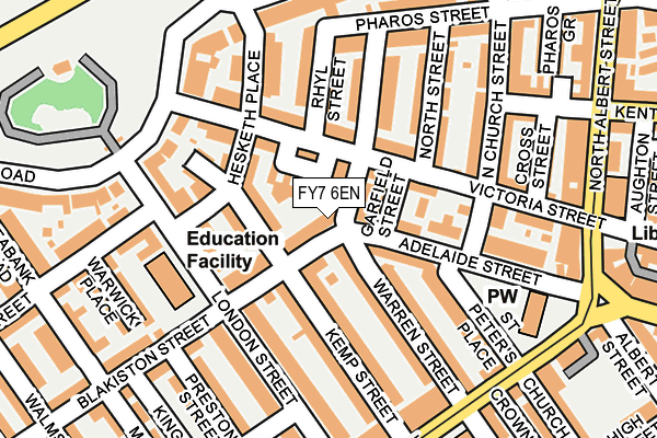 FY7 6EN map - OS OpenMap – Local (Ordnance Survey) FY7 6EN map - OS OpenMap – Local (Ordnance Survey)