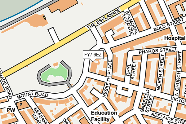 FY7 6EZ map - OS OpenMap – Local (Ordnance Survey) FY7 6EZ map - OS OpenMap – Local (Ordnance Survey)