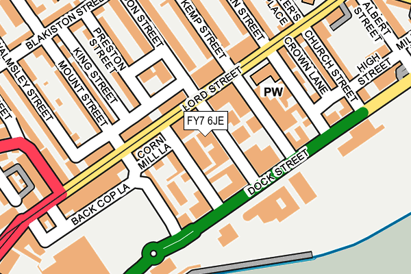 FY7 6JE map - OS OpenMap – Local (Ordnance Survey) FY7 6JE map - OS OpenMap – Local (Ordnance Survey)