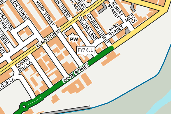 FY7 6JL map - OS OpenMap – Local (Ordnance Survey) FY7 6JL map - OS OpenMap – Local (Ordnance Survey)
