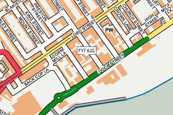FY7 6JQ map - OS OpenMap – Local (Ordnance Survey) FY7 6JQ map - OS OpenMap – Local (Ordnance Survey)