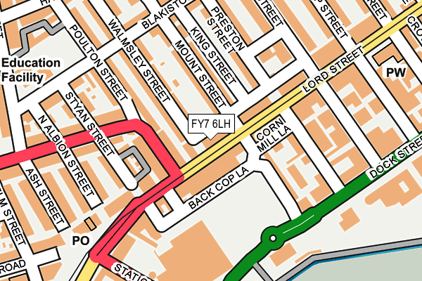 FY7 6LH map - OS OpenMap – Local (Ordnance Survey) FY7 6LH map - OS OpenMap – Local (Ordnance Survey)