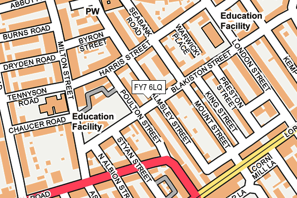 FY7 6LQ map - OS OpenMap – Local (Ordnance Survey) FY7 6LQ map - OS OpenMap – Local (Ordnance Survey)