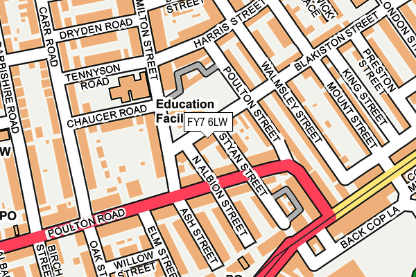 FY7 6LW map - OS OpenMap – Local (Ordnance Survey) FY7 6LW map - OS OpenMap – Local (Ordnance Survey)